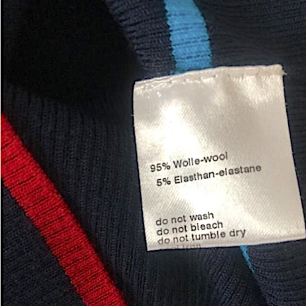 Akris Punto Women's Blue Colorblock Rib Knit Tank Top - Picture 9 of 10